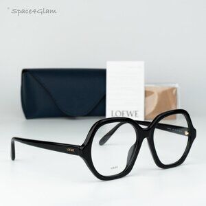 Loewe Black Oversized Geometric Sunglasses